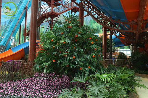 四川都江堰融創(chuàng)茂水樂(lè)園仿真植物 仿真樹(shù) 景觀園林工程案例