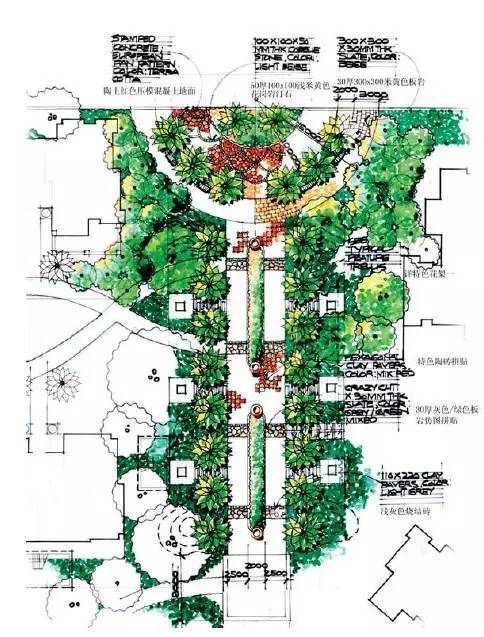 經(jīng)典入口景觀設計平面圖 景觀工程的視覺與功能融合